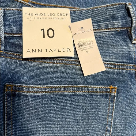 Ann Taylor Blue Straight Leg Women's Jeans - Picture 5 of 7